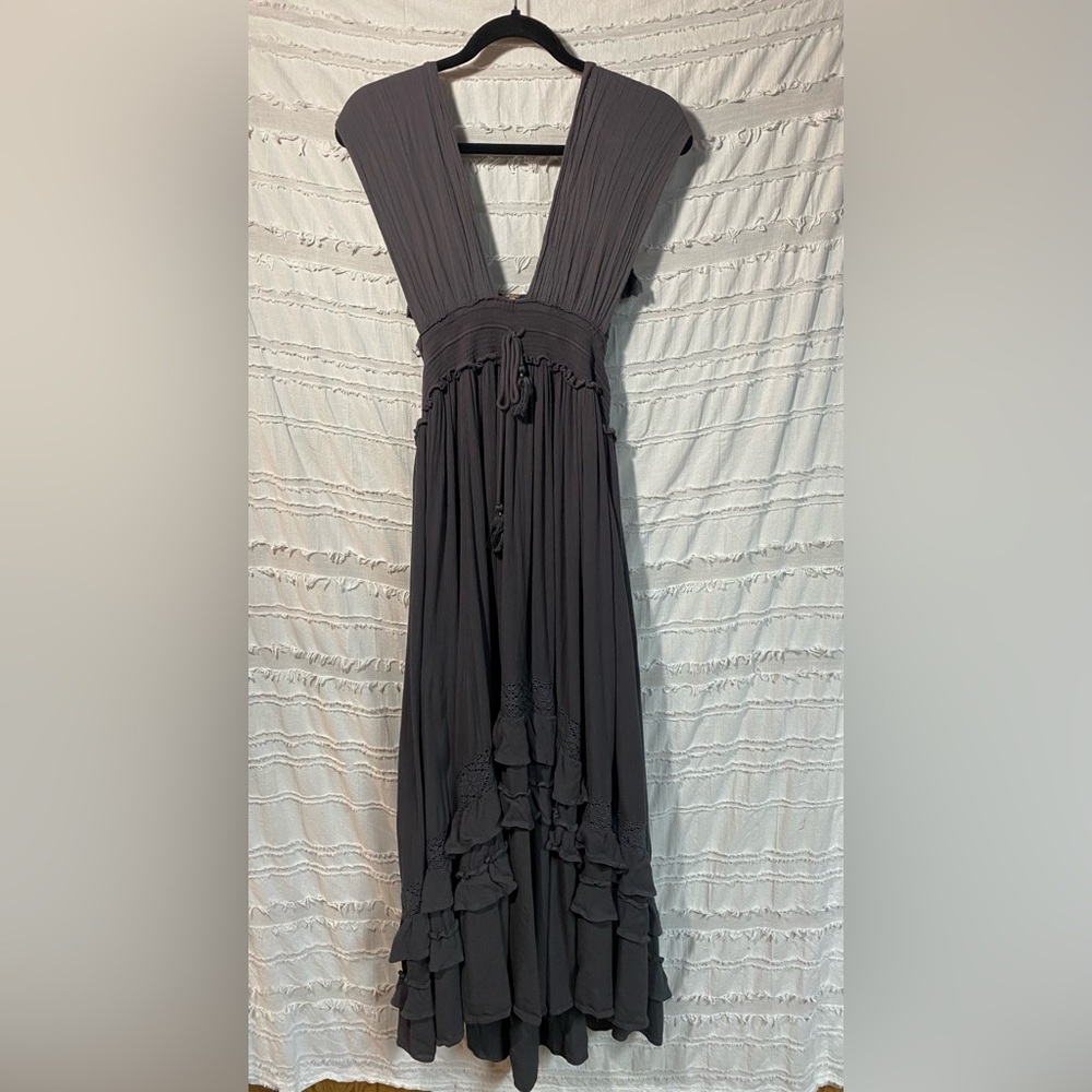 Free People Gray Maxi Dress